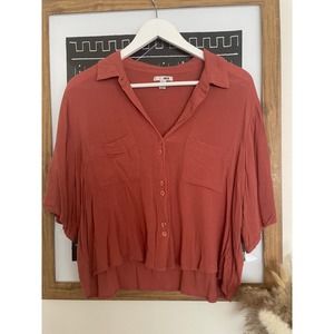 Amuse Society - cropped button up